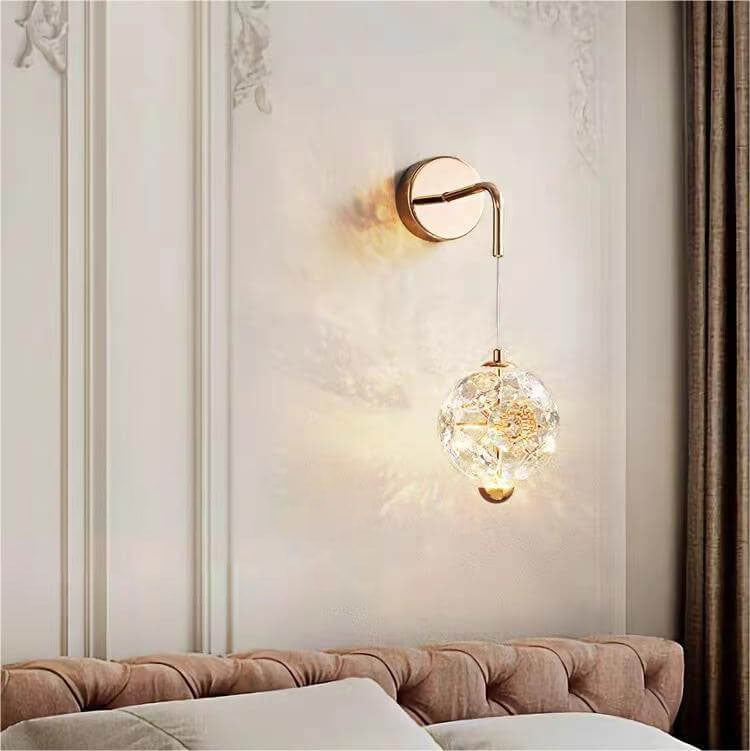 Frendorf | Crystalyn Wandleuchte | Moderner Luxus | Kristall-LED-Design | Dimmbares Licht für Schlafzimmer