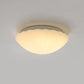 Frendorf | Auralis Modern French LED Deckenleuchte | Cremefarbenes Muschelgals | Flush Mount | Stimmungslicht | Deko für Zuhause