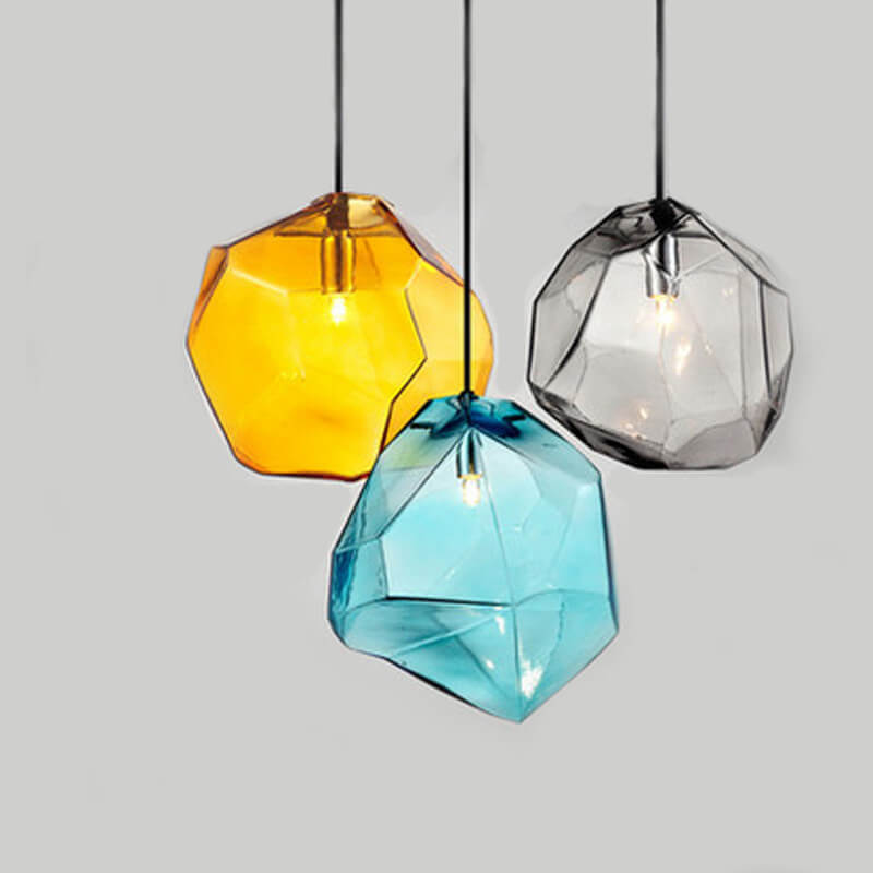 Frendorf | Glasvara Pendelleuchte | Modernes Glasdesign | Unregelmäßige Form | Wohnzimmerlicht