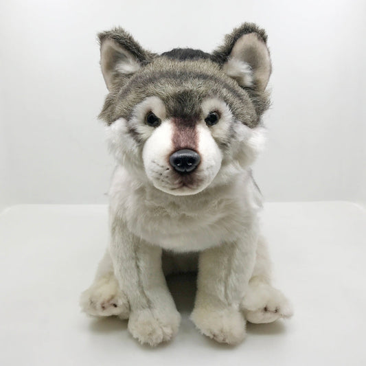 Grau Wolf Plüsch Stofftier