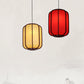 Frendorf | LuxoraChic Modernes Chinesisches Design Pendelleuchte | Faux-Schaffell | Holz-Laterne | LED-Beleuchtung für Zuhause