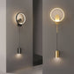 Moderne Luxus Schmiedeeisen Acryl Zylinder LED Wandlampe Für Wohnzimmer