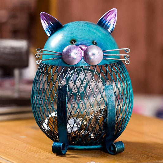 Frendorf | Künstlerische Blaue Kitty Sparbüchse