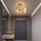 Frendorf | Nordora Luxus Rundglas-Deckenleuchte | Semi-Flush Mount | Modernes Skandinavisches Design