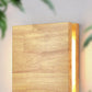 Frendorf | WabiLight Japanische Wabi-Sabi Holz-LED Wandlampe | Rechteckig oder Quadratisch | Warmes Ambiente