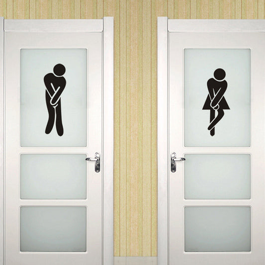 Frendorf | Lustiges Toilettentür-Schild Aufkleber