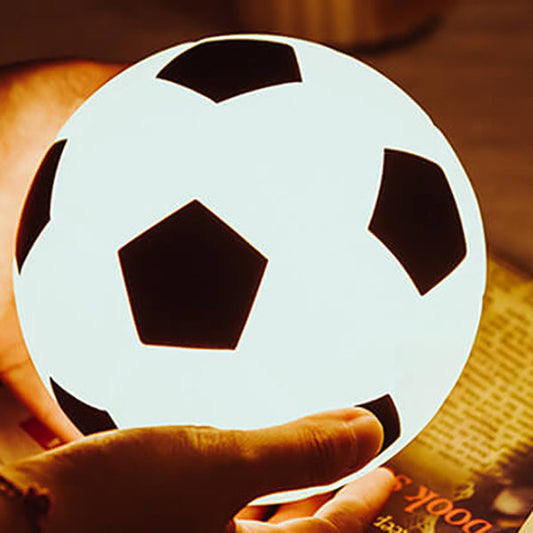 Kreative Fußball Silikon LED Nachtlicht USB Lade Tischlampe