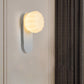 Moderne Einfachheit PE Kürbisform Eisen 1-Licht Wandleuchte Lampe Für Schlafzimmer