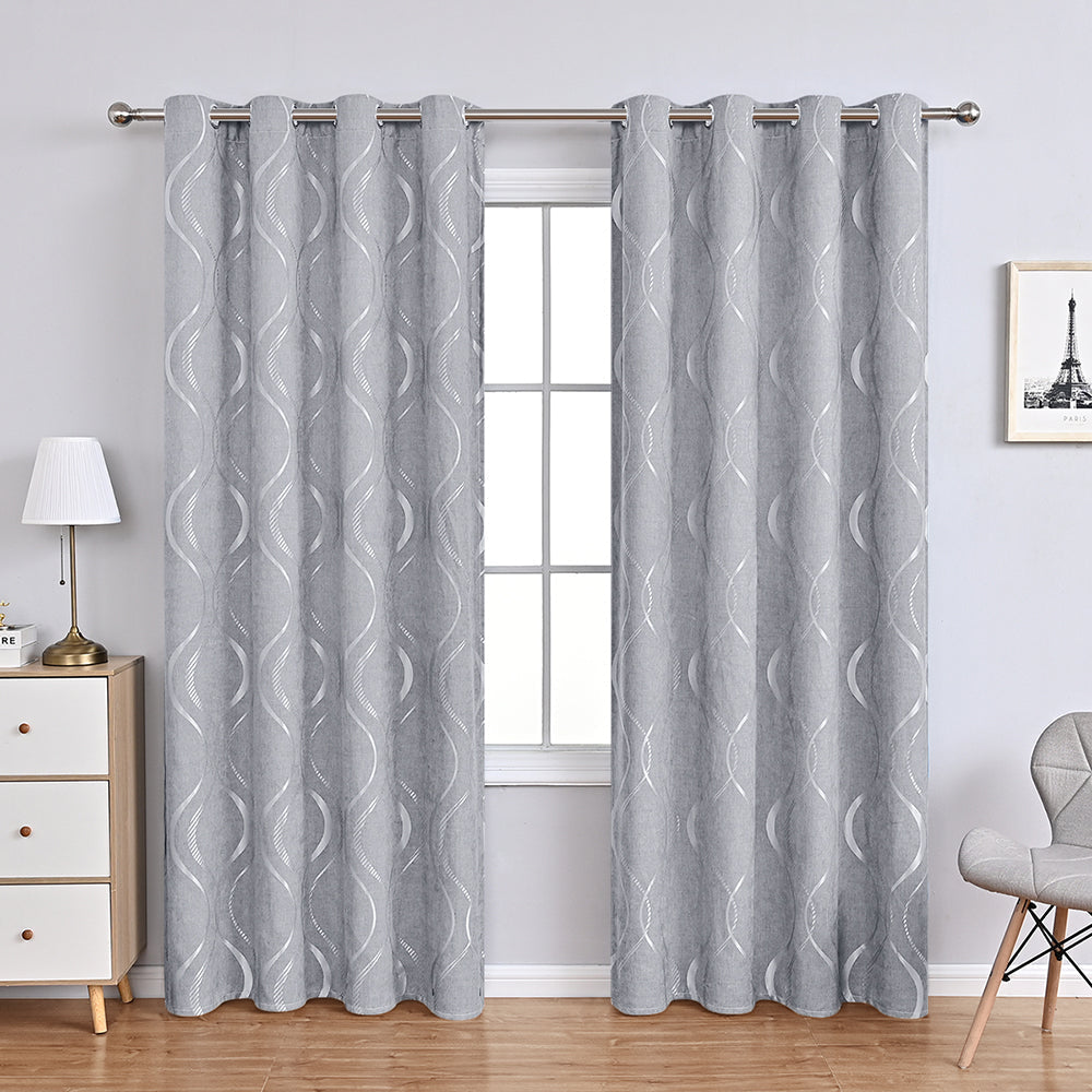Frendorf | Elegante gesteppte Harmonie – moderne Chenille-Vorhänge