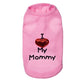 Ich liebe meine Mommy Prints Faden Designs Tierbekleidung