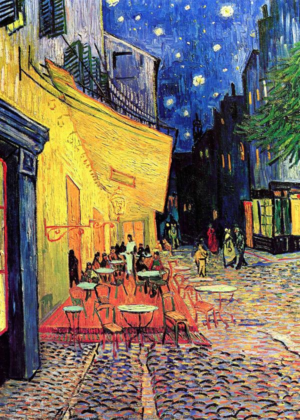 Café Terrasse bei Nacht - Van Gogh
