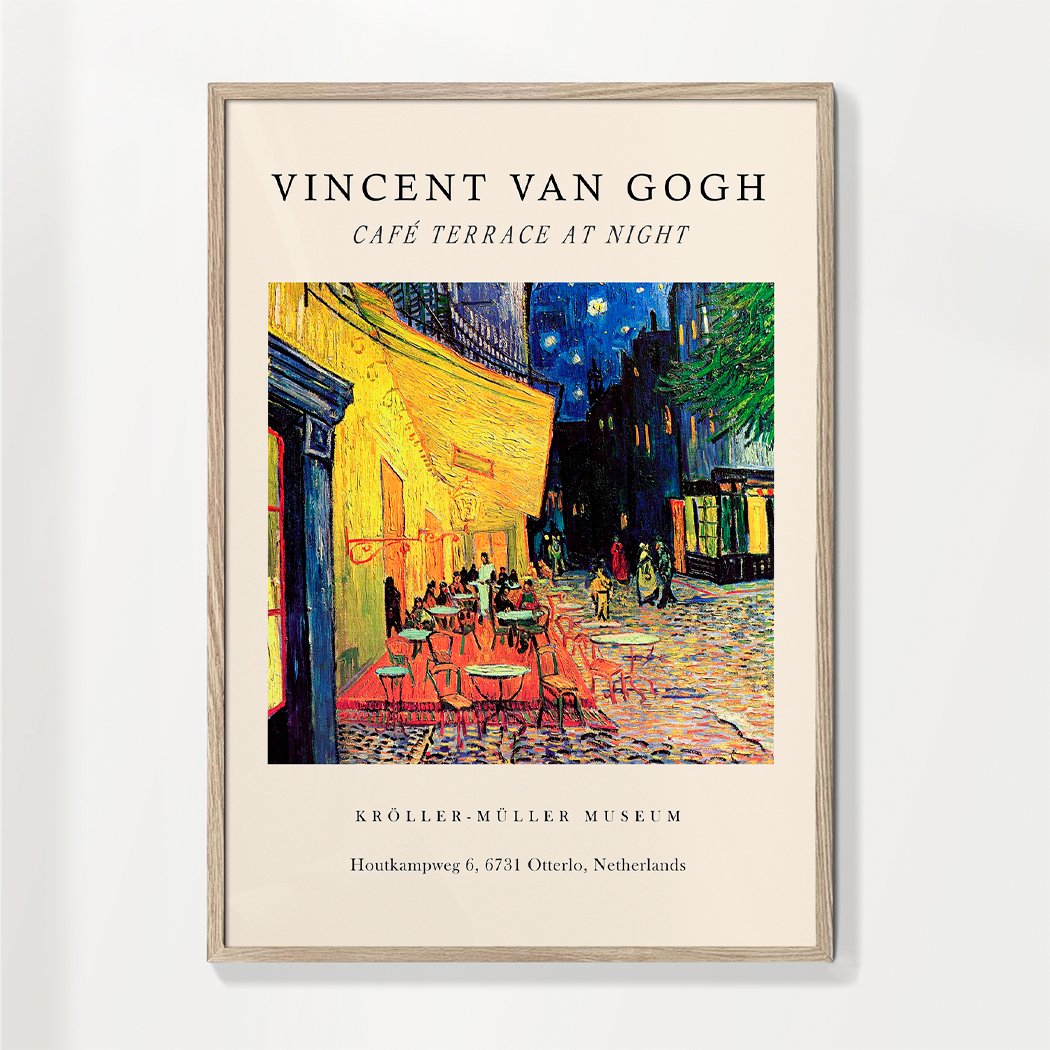 Café Terrasse bei Nacht Ausstellung - Van Gogh