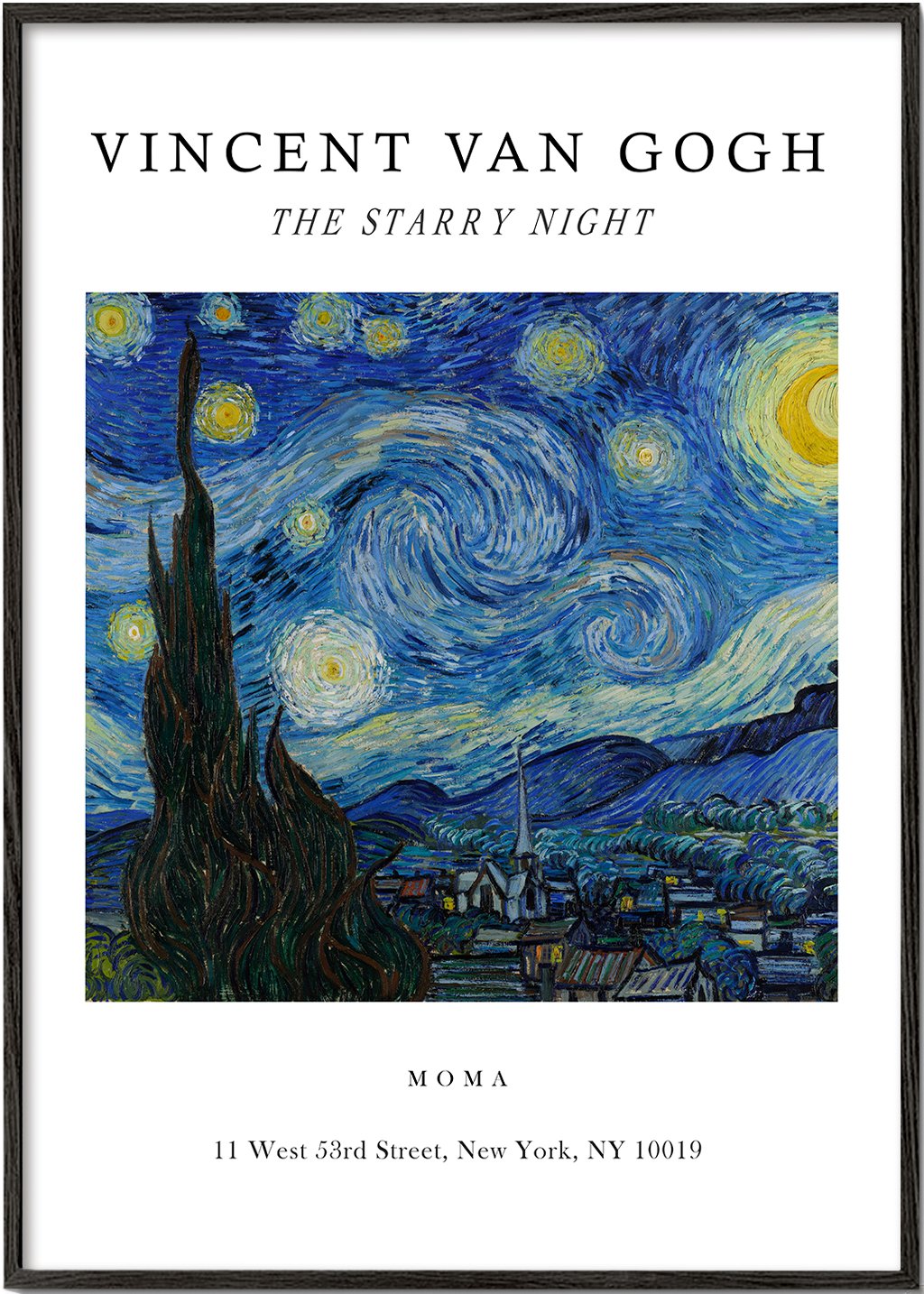 Die Sternennacht Ausstellung Weiß - Van Gogh