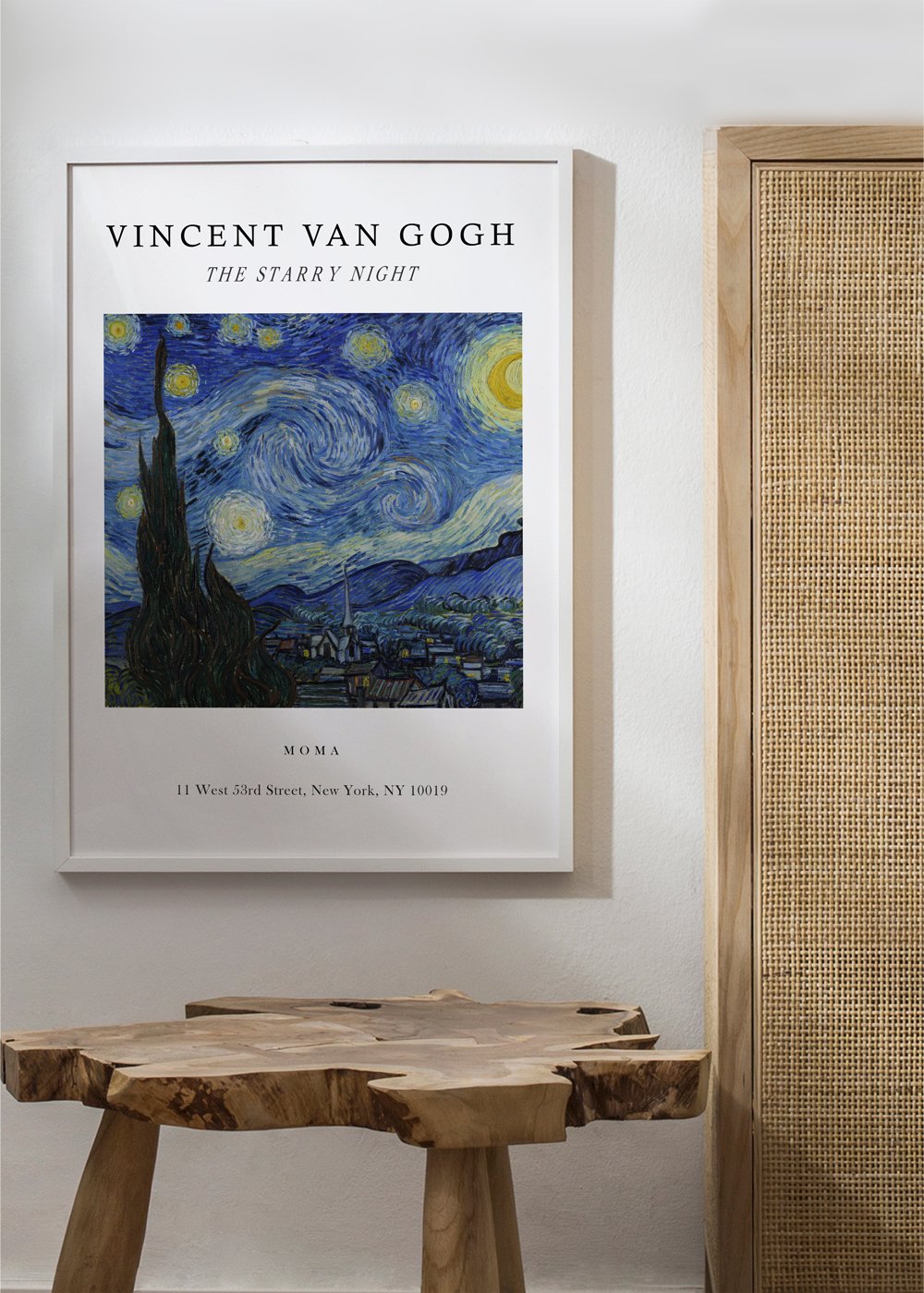 Die Sternennacht Ausstellung Weiß - Van Gogh