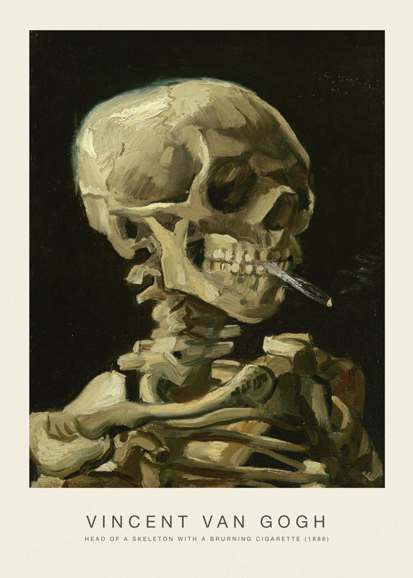 Frendorf | Skelett mit einer brennenden Zigarette (Sonderausgabe) - Vincent van Gogh