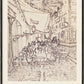 Study Sketch for Cafe�� Terrace at Night (Special Edition) - Vincent van Gogh