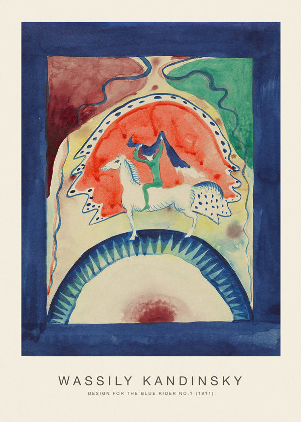 Design for the Blue Rider No.1 (Special Edition) - Wassily Kandinsky