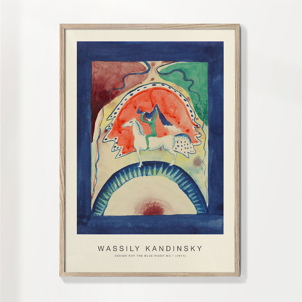 Design for the Blue Rider No.1 (Special Edition) - Wassily Kandinsky