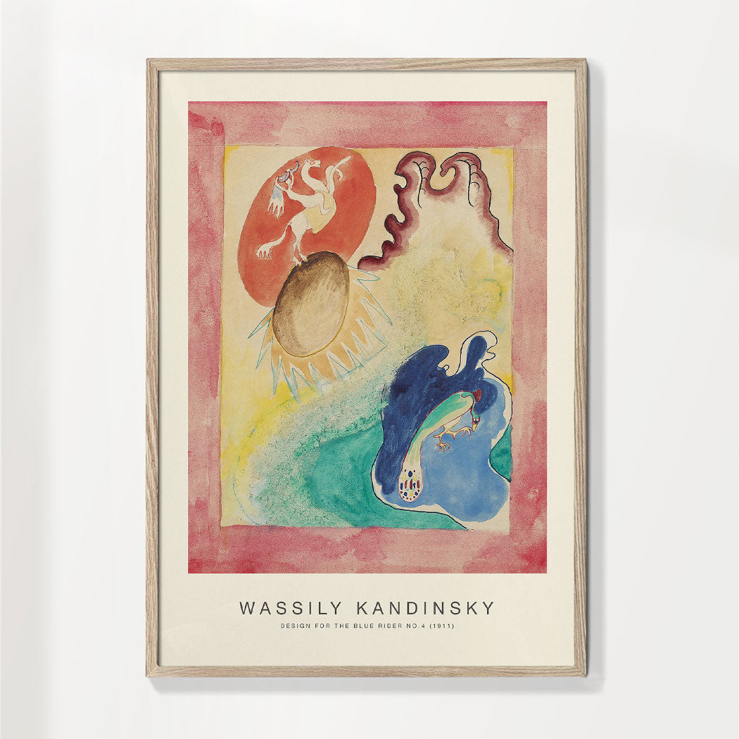 Design for the Blue Rider No.4 (Special Edition) - Wassily Kandinsky