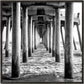 Schwarz California - Unter dem Huntington Beach Pier II