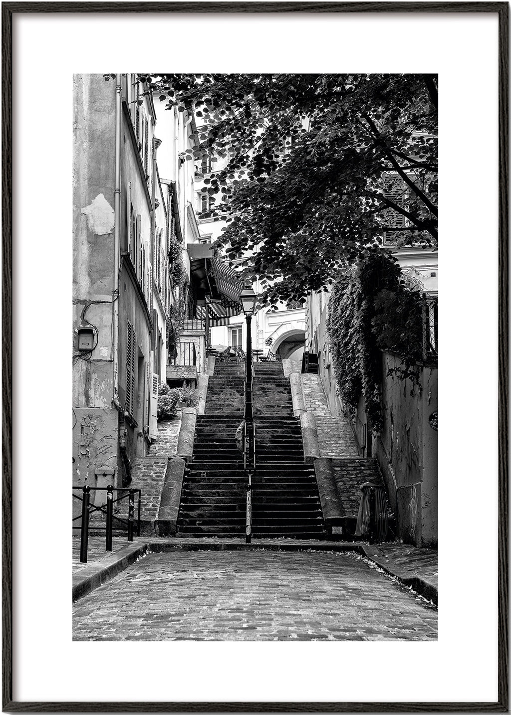 Schwarz Montmartre - Französische Straße