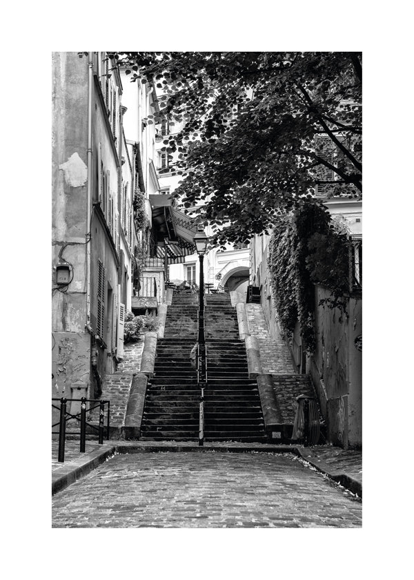 Schwarz Montmartre - Französische Straße