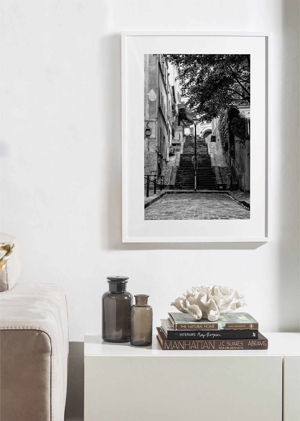 Schwarz Montmartre - Französische Straße