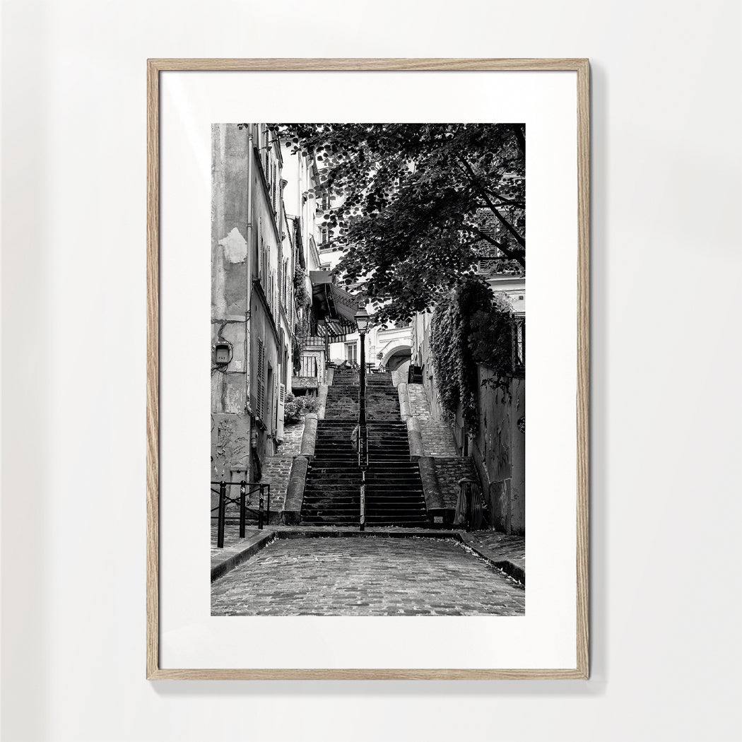 Schwarz Montmartre - Französische Straße