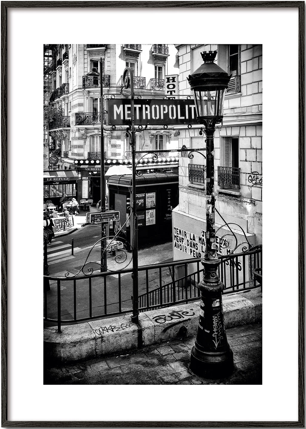Schwarz Montmartre - Paris U-Bahn