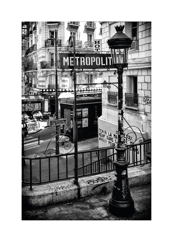Schwarz Montmartre - Paris U-Bahn