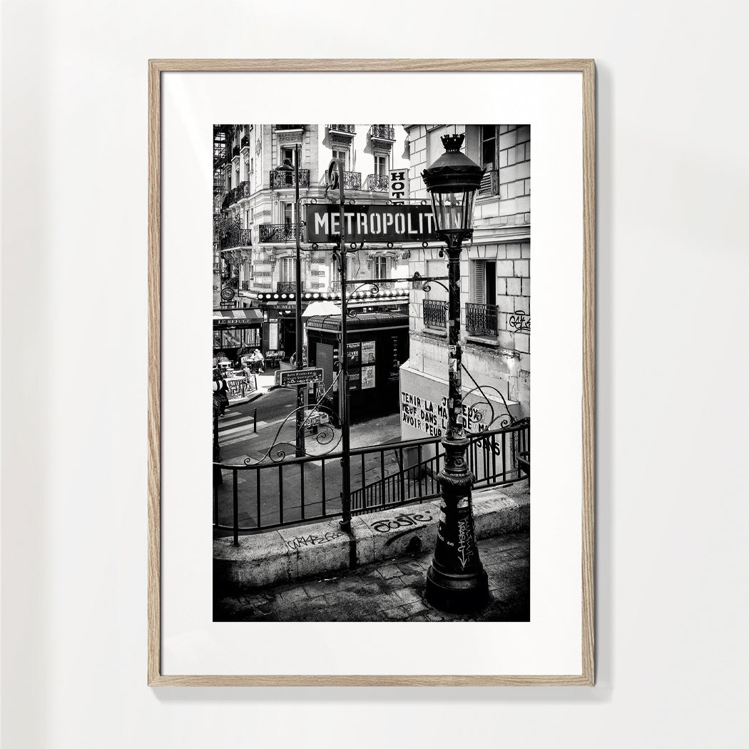 Schwarz Montmartre - Paris U-Bahn
