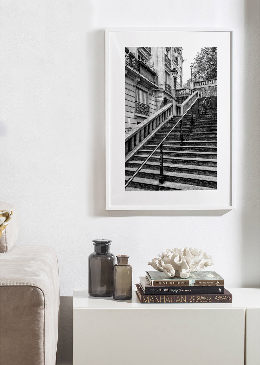Schwarzes Montmartre - Pariser Treppengeländer