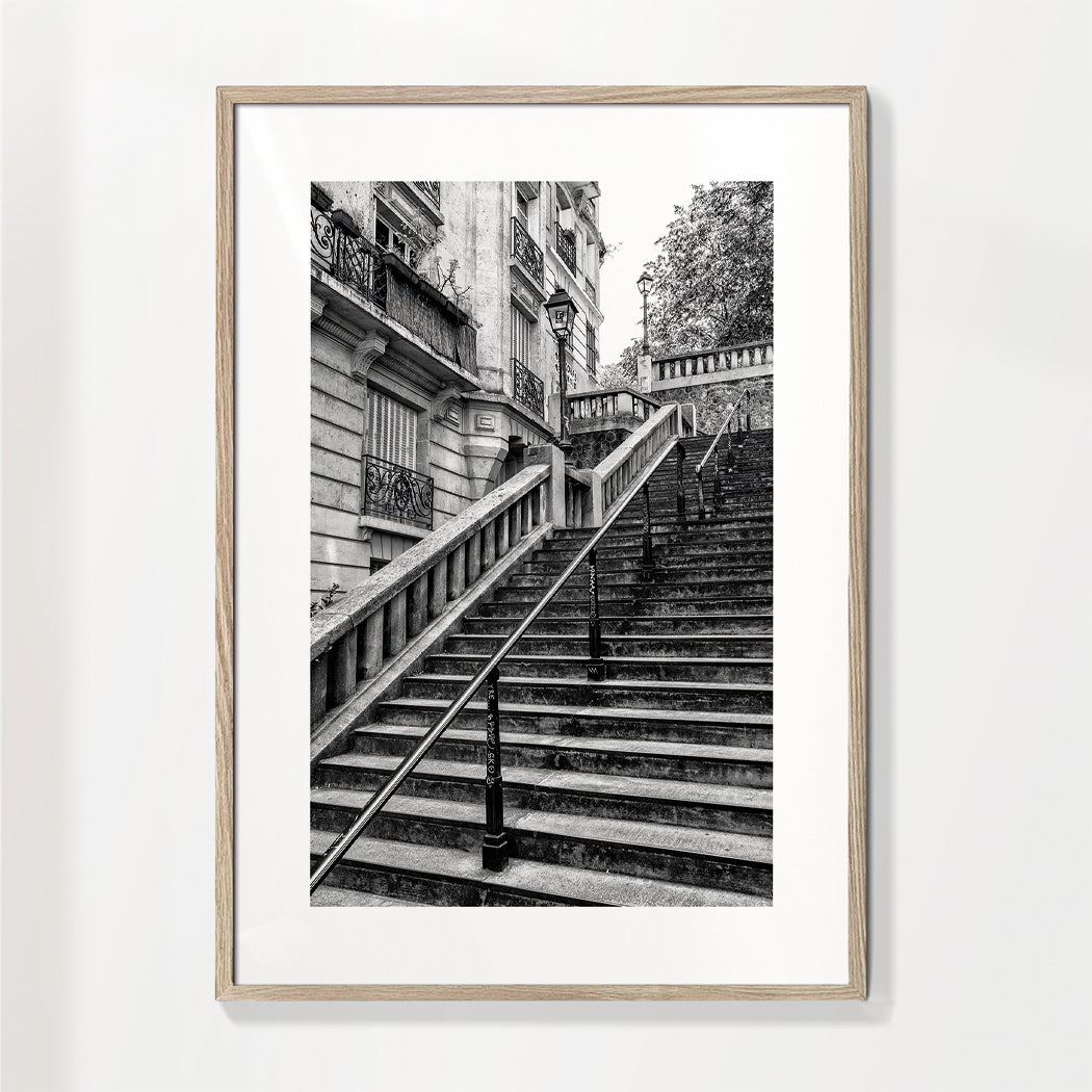 Schwarzes Montmartre - Pariser Treppengeländer