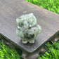 Frendorf 3.5cm natürliche Kristall Eule Ornament Edelstein Dekoration