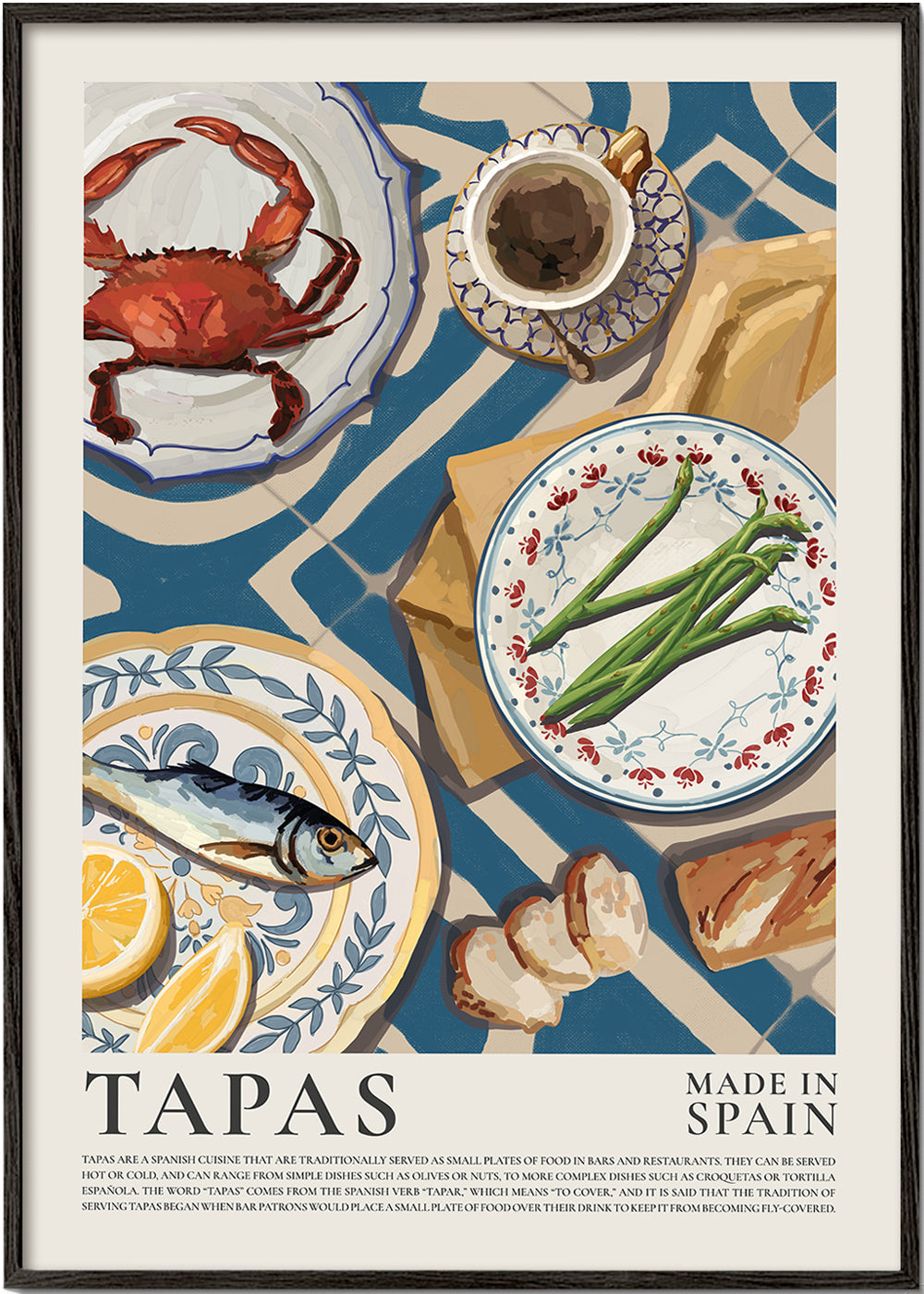 Frendorf | TapasTrove Serviergeschirr für Tapas | Spanisches Design | Perfekt für Abendessen & Feiern