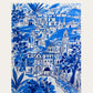Frendorf | AmalfiVista Premium Wandbild Positano, Amalfiküste | Hochwertiger Leinwanddruck | Mediterrane Wanddekoration