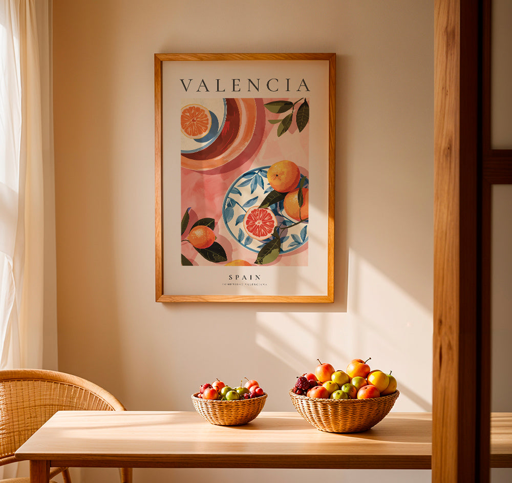 Frendorf | IberiaVista Premium Wandbild Valencia, Spanien | Landschaftsdruck auf Leinwand | Elegante Wanddekoration für Zuhause & Büro