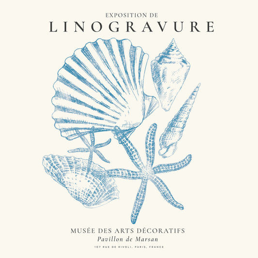 Frendorf | Linolschnittausstellung, Sealife (das Meeresleben) - QUADRAT