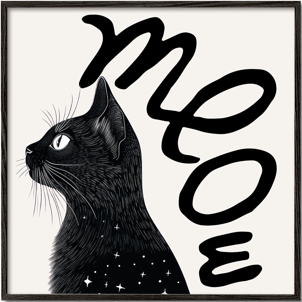 Frendorf | Meow (Katze Porträt) - QUADRAT
