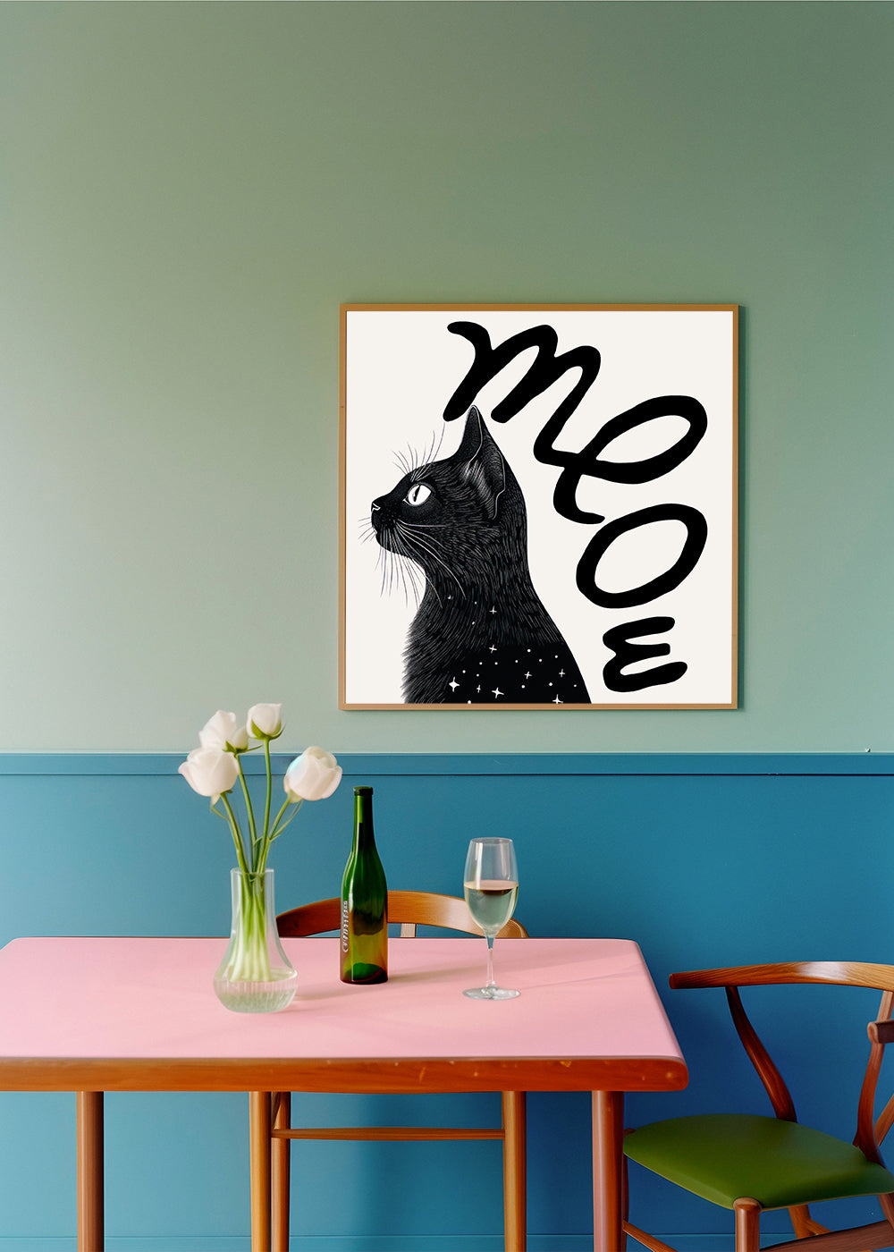Frendorf | Meow (Katze Porträt) - QUADRAT