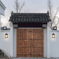 Frendorf | Pavilor Solar Wandlampe | Wasserdicht | Aluminium | Chinesischer Pavillon Stil