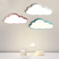 Zeitgenössische skandinavische Macaron Cartoon Eisen PVC Wolken Shade LED Deckenleuchte für das Wohnzimmer