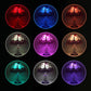 Frendorf | Elarion Glow Tischlampe | Europäisches Design | Stoffschirm & Glasfuß | Dimmbar | Romantische Beleuchtung