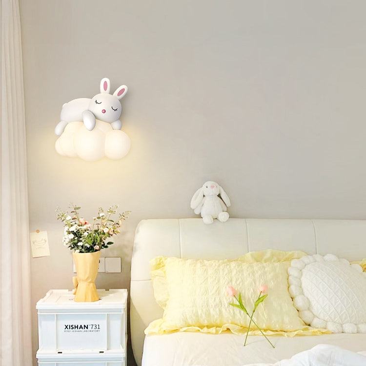 Frendorf | CuddleBright LED Wandleuchte für Kinder | Dimmbare Helligkeit | Bär & Hase Design | Nordic Stil