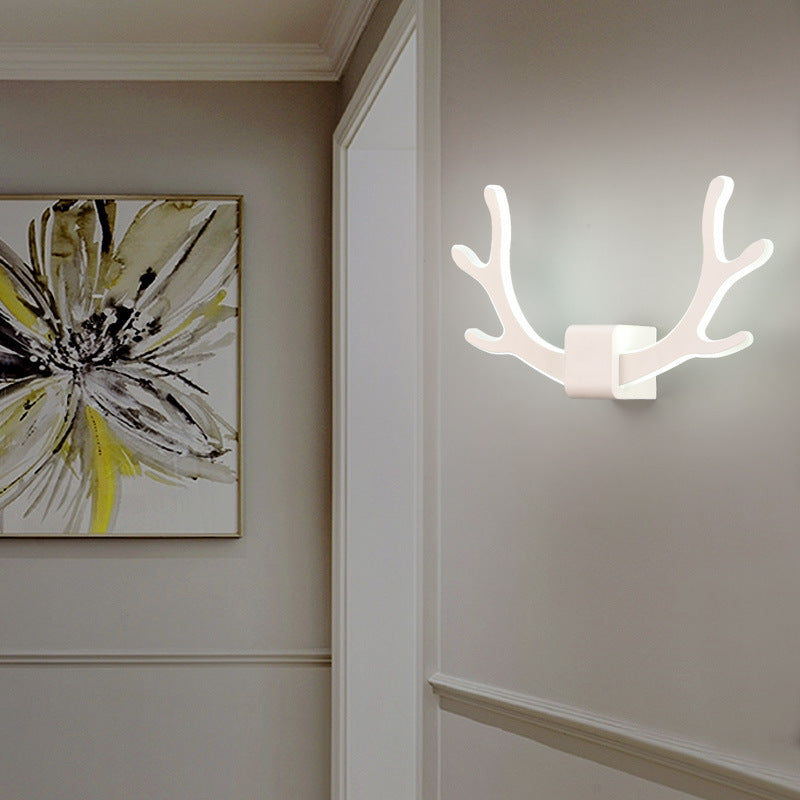 Frendorf | LumiAntler LED Wandleuchte | Nordisches Geweihdesign | Modernes Acryl | Warmes & Kaltes Licht | Kreative Wandlampe