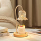 Frendorf | ValoraGlow Tischlampe | Modernes Holzdesign | Maiglöckchen-Stil | 1-flammig & Dimmbar