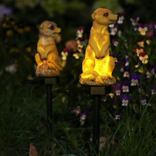Solar Outdoor Faultier Design LED Garten Rasen Boden Einsatz Landschaft Licht