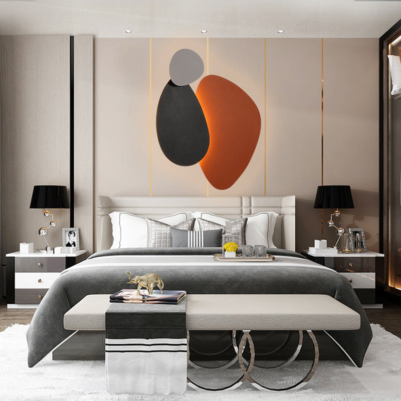 Frendorf | LumoArc Skandi LED Wandlampe | Geometrisches Design | Deko für Schlafzimmer & Wohnzimmer