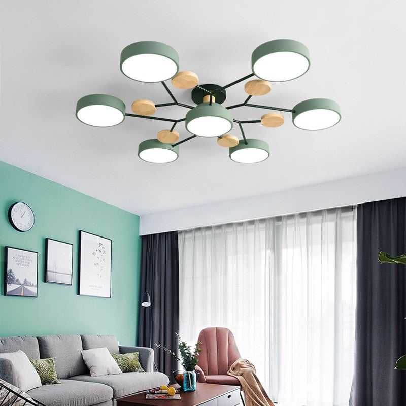 Frendorf | NordLuxe Molekül Design LED Deckenleuchte | Skandinavischer Stil | Semi-Flush Mount | Wohnraumbeleuchtung