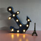 Skandinavische moderne Boot Anker ABS Batterie LED Wand Sconce Lampe